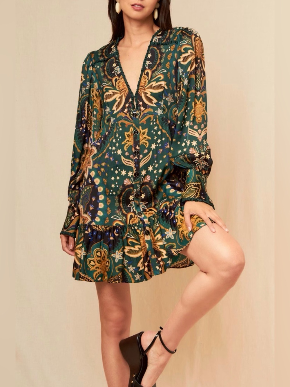 NWT FARM RIO Jaipur Mini Dress XS retail $240